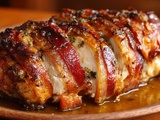 Poulet confit au bacon