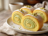 Roulés à la crème de pistache