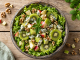Salade pomme kiwi fourme d’Ambert
