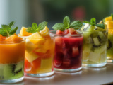 Verrines de fruits frais à la colombienne