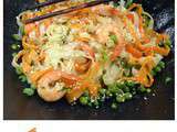 Crevettes au sésame et légumes de saison (nouvel an chinois oblige !)