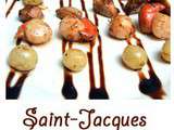 Saint-Jacques poêlées au foie gras