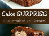 Cake surprise Choco-noisette vegan (Défi 0.0 chut #8)