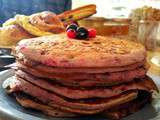 Envie de pancakes pour princesse aux fruits rouges (avec options vegan et sans gluten)