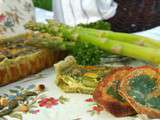 Envie de pique-nique de printemps : Tarte aux asperges & chips façon « herbier » (Foodista Challenge #7)