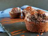 Muffins super faciles au chocolat et aux bananes trop mûres