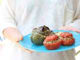Yemista : Recette traditionnelle Grecque de tomates et poivrons farcis (vegan)