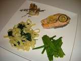 Saumon au four et légumes verts: léger et nourissant
