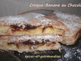 Croque-banane au chocolat