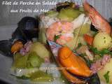 Filet de perche en salade aux fruits de Mer