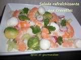 Salade rafraîchissante aux crevettes