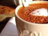 Pumpkin spice hot chocolate  { Chocolat chaud végétal au butternut & épices}
