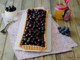 Tarte aux raisins caramélisés au miel de Provence