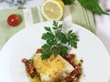 Cabillaud en croûte citronnée sauce chimichuri