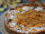 Gâteau abricots au pralin