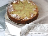 Gâteau renversé à la rhubarbe