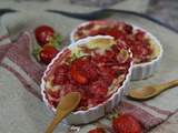 Gratins fraises rhubarbe