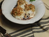 Noix de Saint Jacques en chapelure de lard et crème de cancoillotte