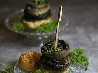 Pincho de champignons à l’ail