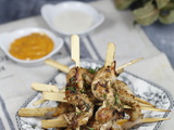 Pinchos au poulet et aux épices