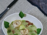 Roulés de sole à la crème de fèves