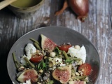 Salade de haricots verts figues et noisettes