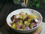 Salade de poulpe et pommes de terre vinaigrette aux herbes