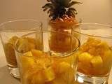 Tartare d'ananas au caramel de fenouil