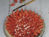 Tarte amandine aux fraises chantilly mascarpone