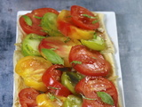 Tarte aux oignons anchois et tomates