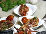Tentacules de poulpes rôtis