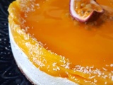Cheesecake sans cuisson mangue-passion