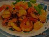Curry de crevettes aux mirabelles de lorraine