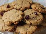 Sans gluten: Biscuits à la farine de châtaigne pépites de chocolat et cranberries