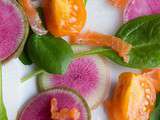 Salade paléo de radis red meat (radis asiatique)