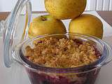 Crumble pomme-cassis