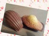 Madeleines orange chocolat