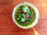 Fresh green soup – Courgette, petits pois et coriandre