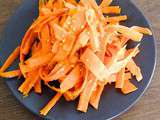 Tagliatelles de carottes à l’orange et au citron