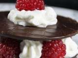  Mille  feuilles chocolat/framboises/chantilly
