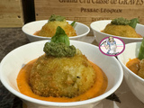 Arancini au pesto et coeur mozzarella