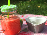 Boisson de l’ été: jus de pastèque et citron vert
