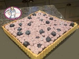 Magnifique tarte myrtille violette de Conticini