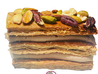 Mille-feuille aux fruits secs et praliné: recette gourmande et facile à réaliser