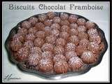 Biscuits chocolat framboise (forme maamouls)