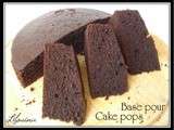 Gâteau au cacao - base pour cake pops (balls)