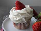 Cupcake aux fraises