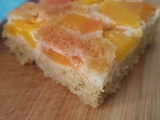 Gâteau moelleux aux pêches fraîches