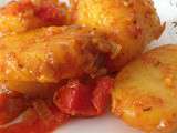 Pommes de terre aux tomates et au safran