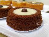 Mini cakes ganache au chocolat - ميني كيك بقناش الشوكولا
